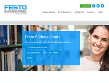 Tablet Screenshot of festo-bildungsfonds.de